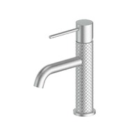 Greens Textura Basin Mixer Fixed Spout Brushed Stainless