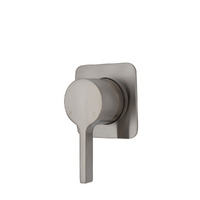 Fienza Sansa Soft Square Plate Wall Mixer Brushed Nickel 