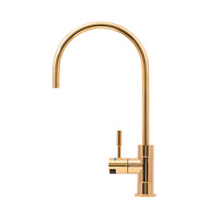 Puretec DFU280 High Loop Designer Water Filter Faucet 1/4 Turn Polished Gold