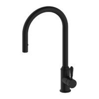 Nero York Pull Out Sink Mixer With Vegie Spray Function With Metal Lever Matte Black NR69210802MB