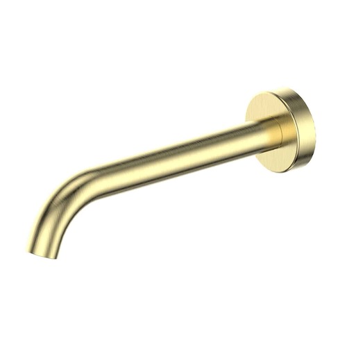 Greens Textura 190mm Bath Fixed Spout Brushed Brass