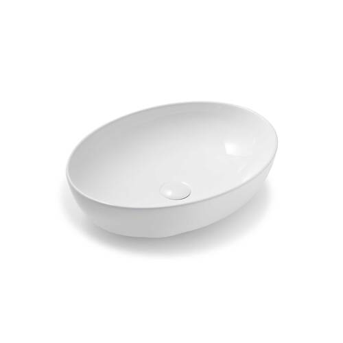 Seima Vari Ceramic 515mm Above Counter Ovel Basin White