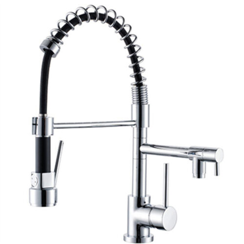 Nero NR130077CH Gamma Pull Out Spray Sink Mixer Chrome