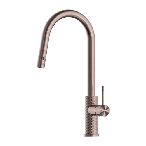Nero Opal Pull Out Sink Mixer With Vegie Spray Function Brushed Bronze NR251908BZ