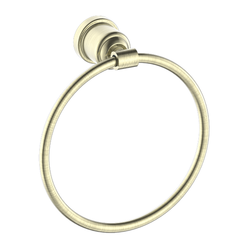 Nero York Towel Ring Aged Brass NR6980AB