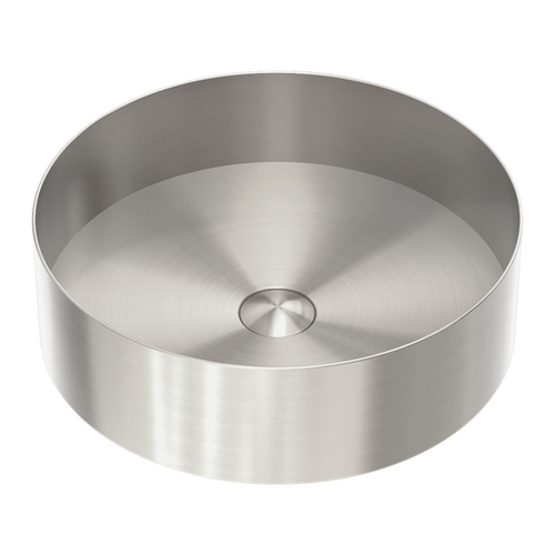 Nero NRB401RBN Opal Round 400mm Stainless Steel Basin Brushed Nickel